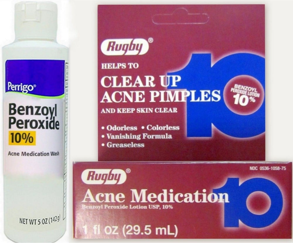 BENZOYL PEROXIDE 5% 29.5ML LOT RUGBY