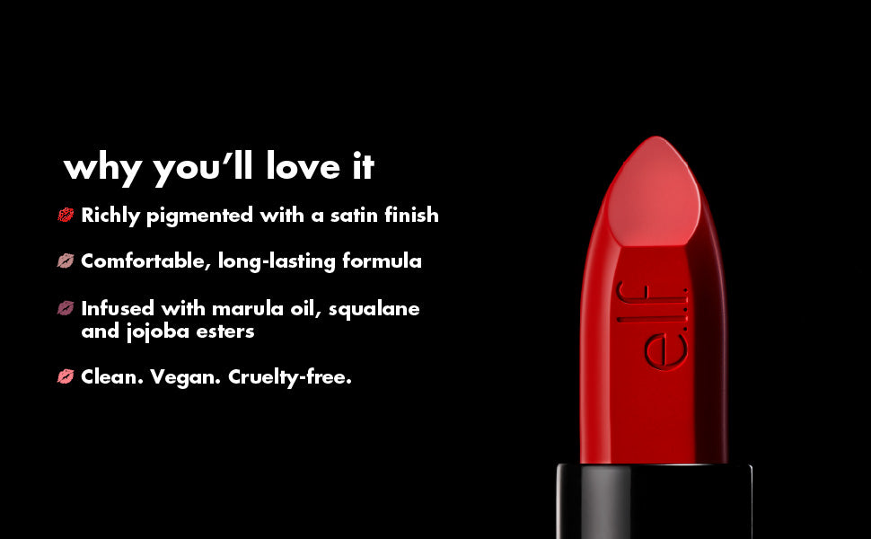 e.l.f. O FACE Satin Lipstick - No Doubt
