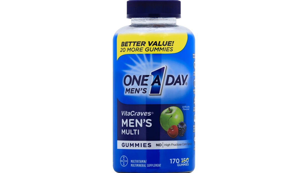 ONE-A-DAY MENS VITACRAVES GMY 80CT