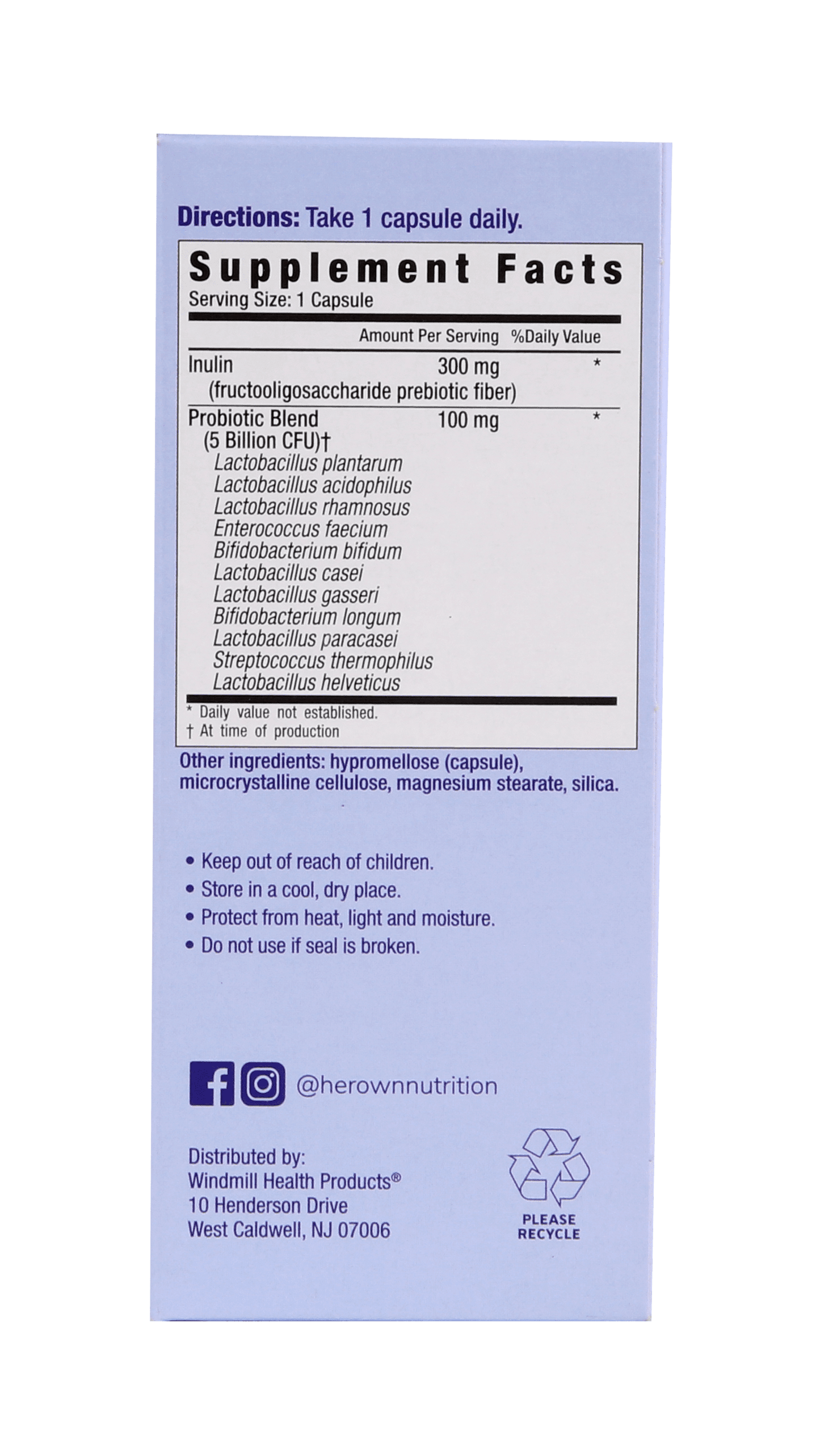 HER OWN PROBIOTIC CW 60 GMM