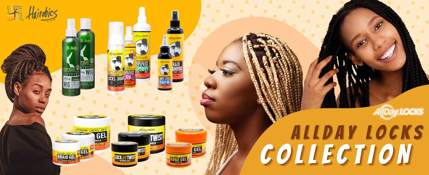 ALLDAY LOCKS BRAID OIL      8OZ