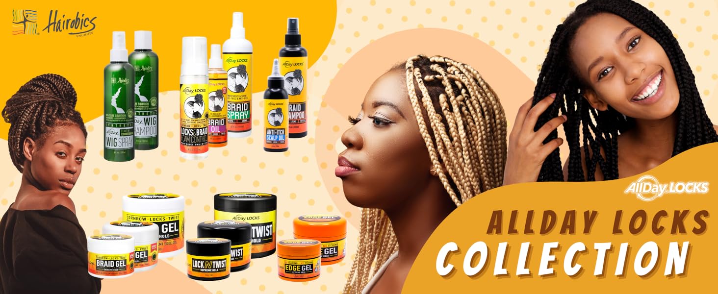 ALLDAY LOCKS BRAID OIL      8OZ