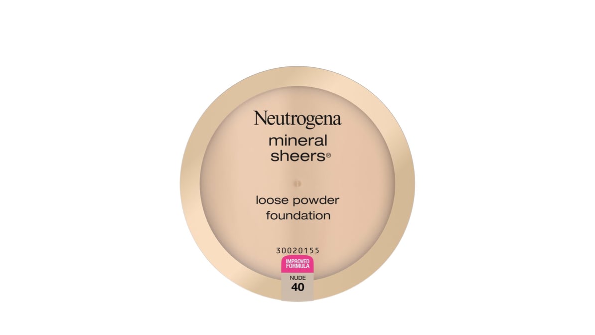 Neutrogena Mineral Sheers Oil-Free Powder Foundation, Nude 40, .34 oz