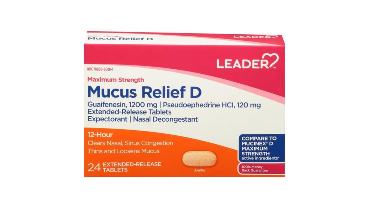 LDR MUCUS RELIEF D TB 600-60MG 18