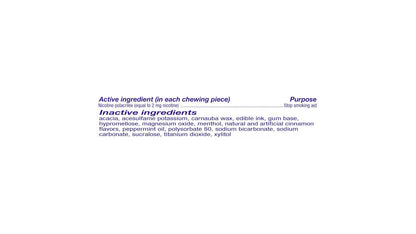 NICORETTE GUM 2MG CINNAMON 160 CT