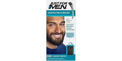 Just For Men Mustache & Beard #M-50 Darkest Brown Color Gel