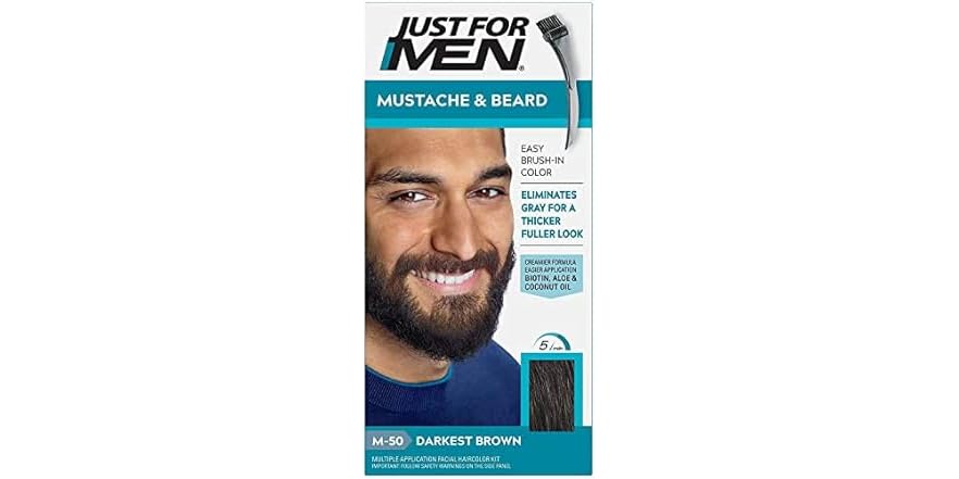 JUST FOR MEN MUSTACHE GEL LIGHT BROWN