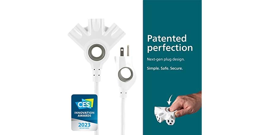 EZGRIP 3-OUTLET EXT CD 25FT GN