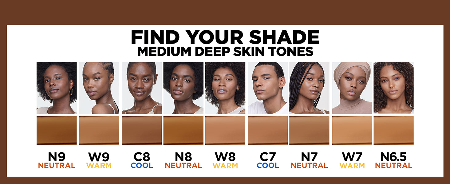 L'ORÉAL PARIS True Match Super-Blendable Foundation, Medium Coverage, C7, Medium Deep, 1 fl. oz.