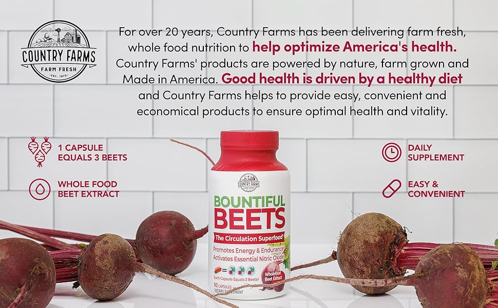 COUNTRY FARMS BOUNTIFUL BEETS,CAPSULES