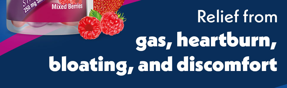 GAS-X TOTAL RELIEF MIXED BERRY CHW 30CT