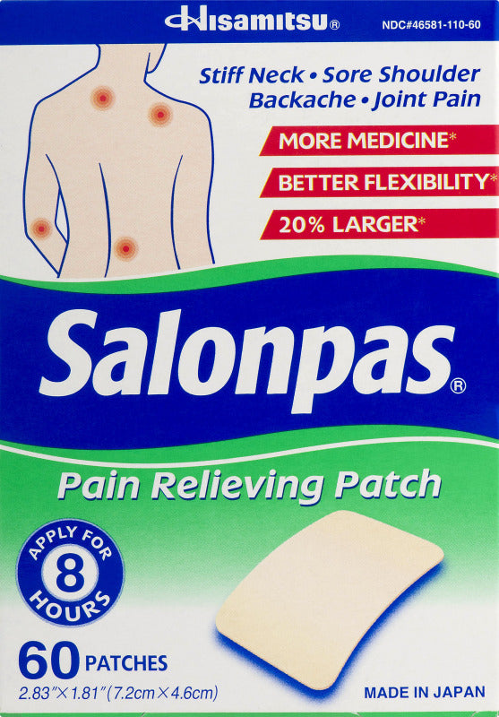 Salonpas Pain Relieving Patch 60 Count