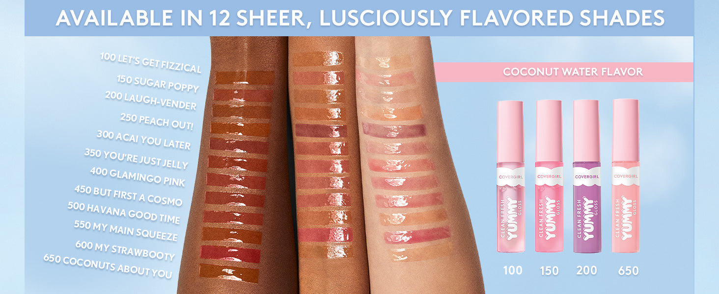 COVERGIRL Clean Fresh Yummy Lip Gloss - 100 Let's Get Fizzical