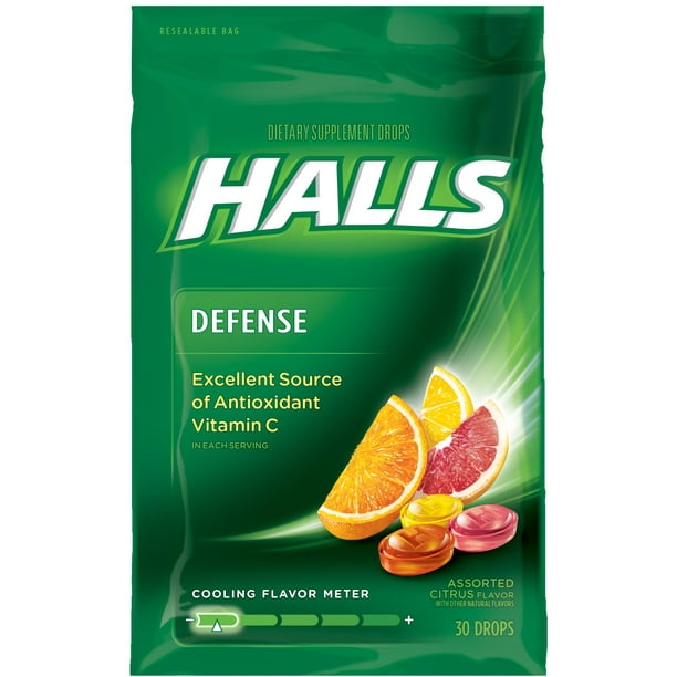 HALLS DEFN VIT C LZ 12X25 CTS SF
