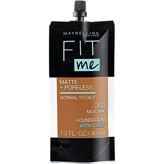 MAYBELLINE New York Fit Me Matte + Poreless Foundation Makeup, 360 Mocha, 1 oz