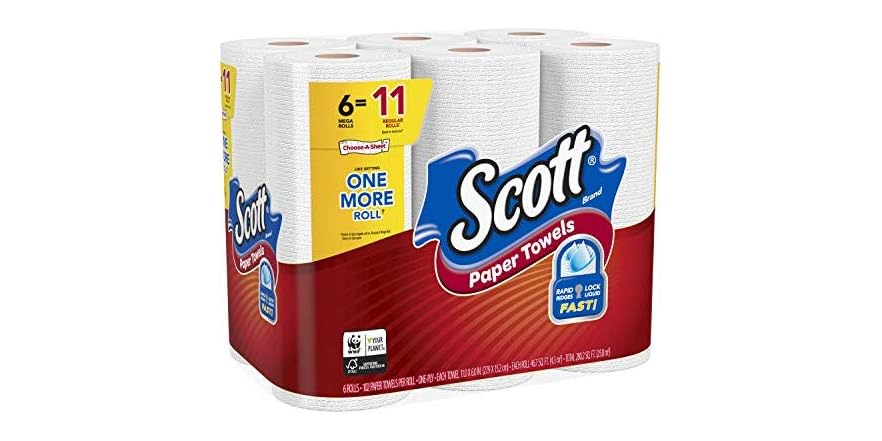 SCOTT PAPER TOWELS 6 FST ABS