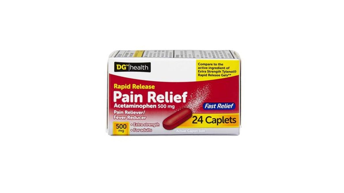 GNP PAIN RELF RAPID RLS 500MG CPL 100CT