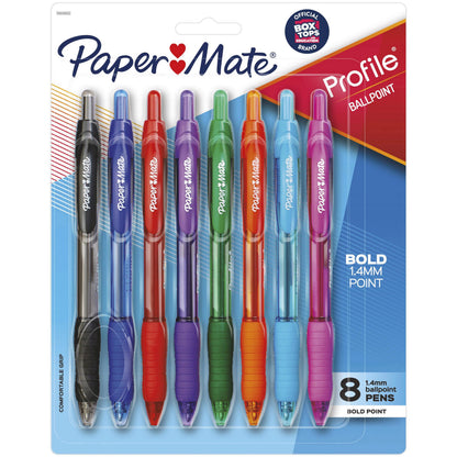 Paper Mate Ball Profile Point Pen Assorted Ink