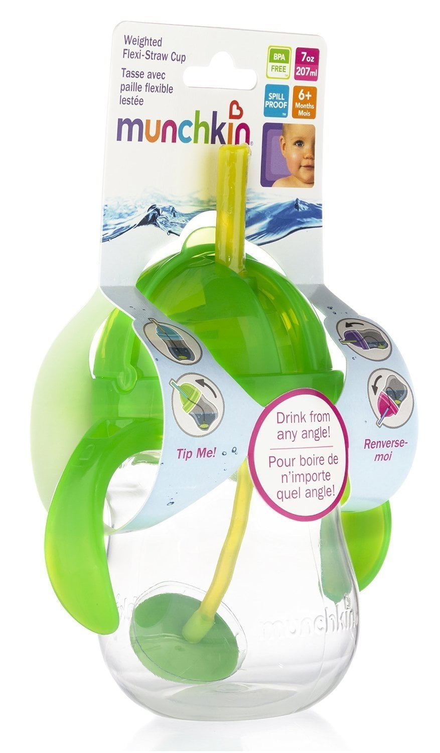 MUNCHKIN CLCK LCK STRW CUP 1PK