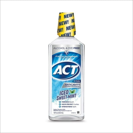 ACT ANTICAVITY ICED SWEET MINT 18OZ