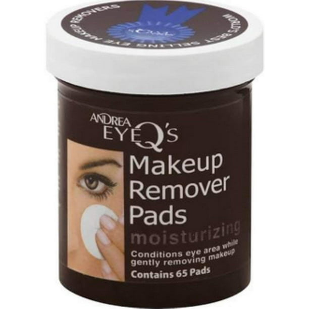 ANDREA Eye Q's Ultra Quick Eye Makeup Remover Pads, 65 count