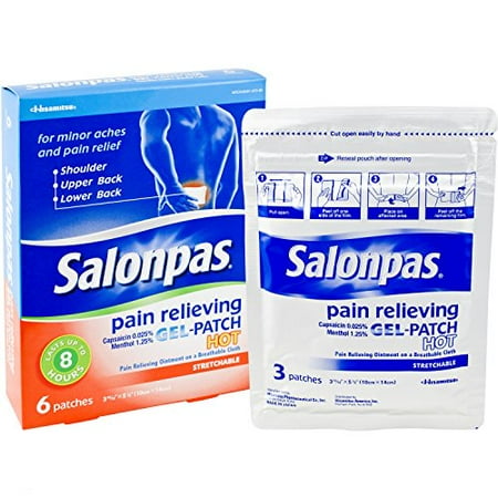 SALONPAS GEL PATCH HOT 6CT