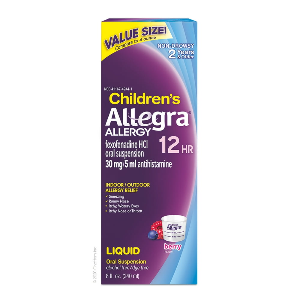 ALLEGRA OTC CHILD 12HR 30MG LIQ BRRY 8OZ