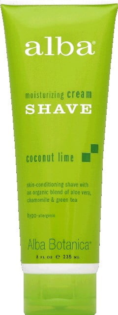 ALBA BOTANICA CREAM SHAVE,COCONUT LIME