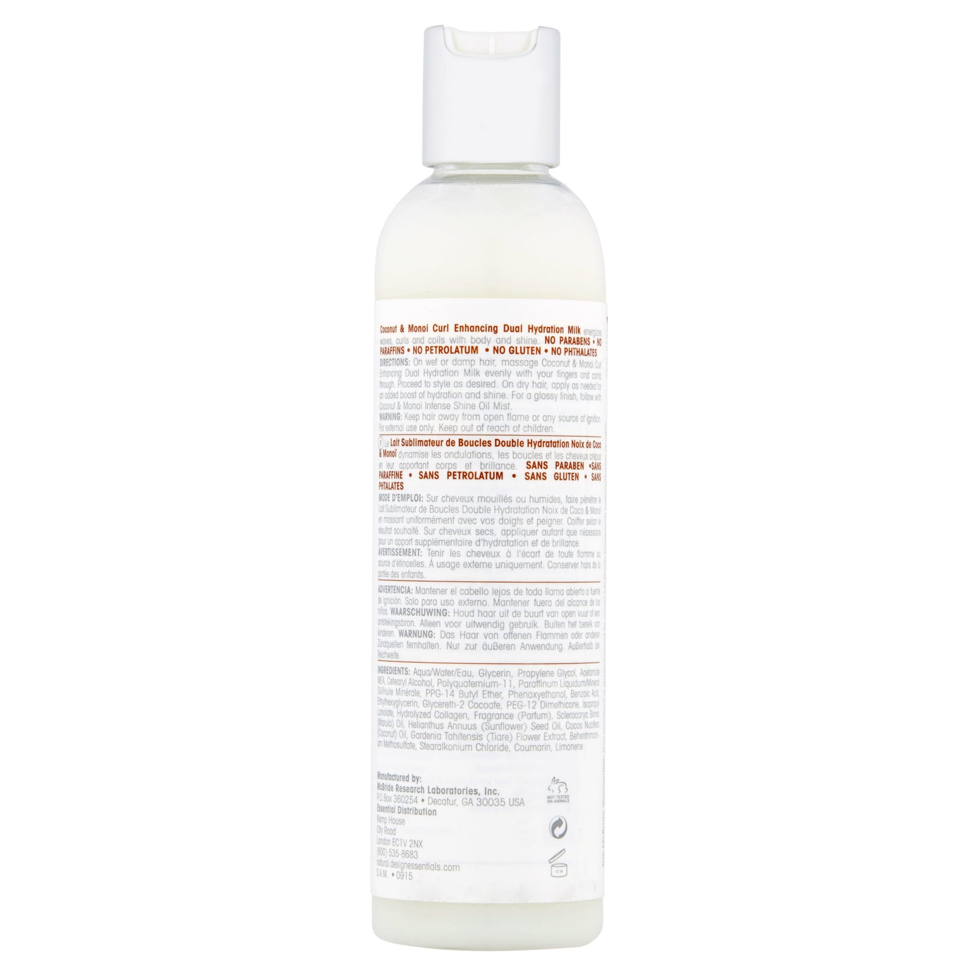 D/E COCO/MONOI HYDR MILK   8 OZ