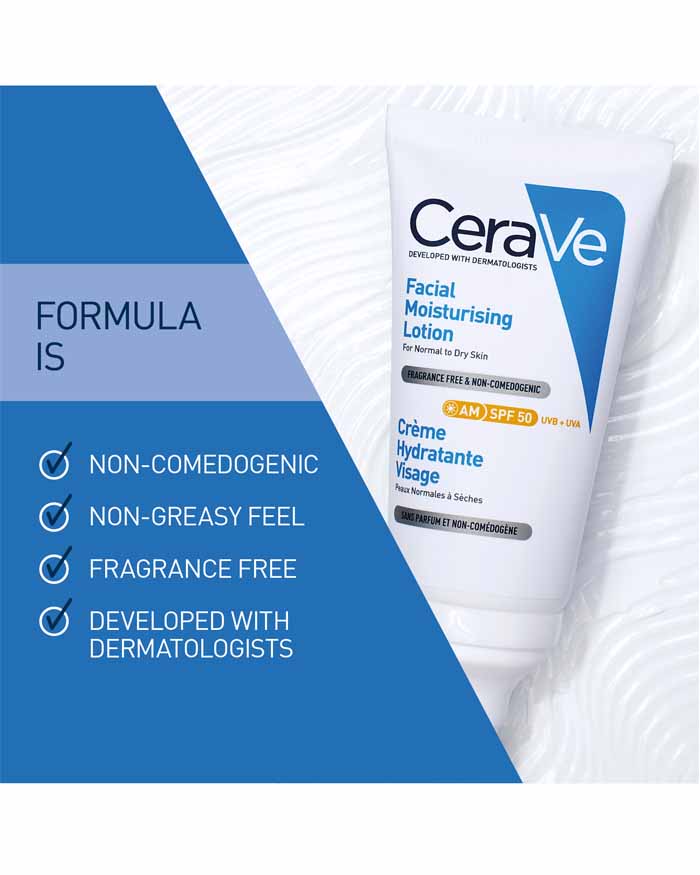CERAVE AM FACL MST LT SPF50 89ML