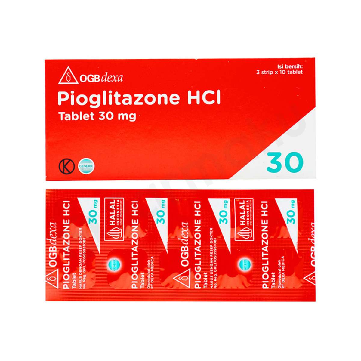 PIOGLITAZONE HCL TB 15MG 30