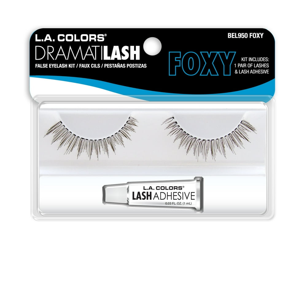 L.A. Colors Dramatilash Multi Pack Eyelash Kit, 3 pairs