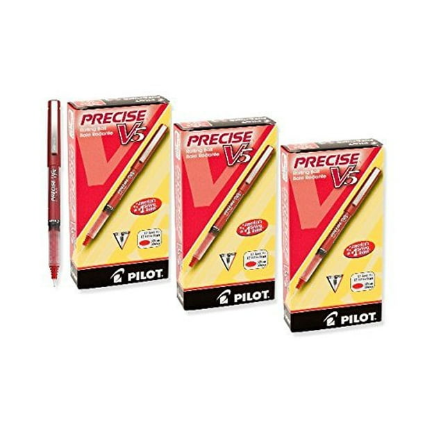 Pilot Precise V5 Rolling Ball Stick Pens, Extra Fine Point (0.5mm), Assorted Colors, 7 Count