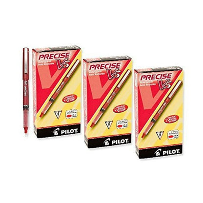Pilot Precise V5 Rolling Ball Stick Pens, Extra Fine Point (0.5mm), Assorted Colors, 7 Count