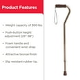 CANE EQ OFFSET ALUMINUM BRONZE