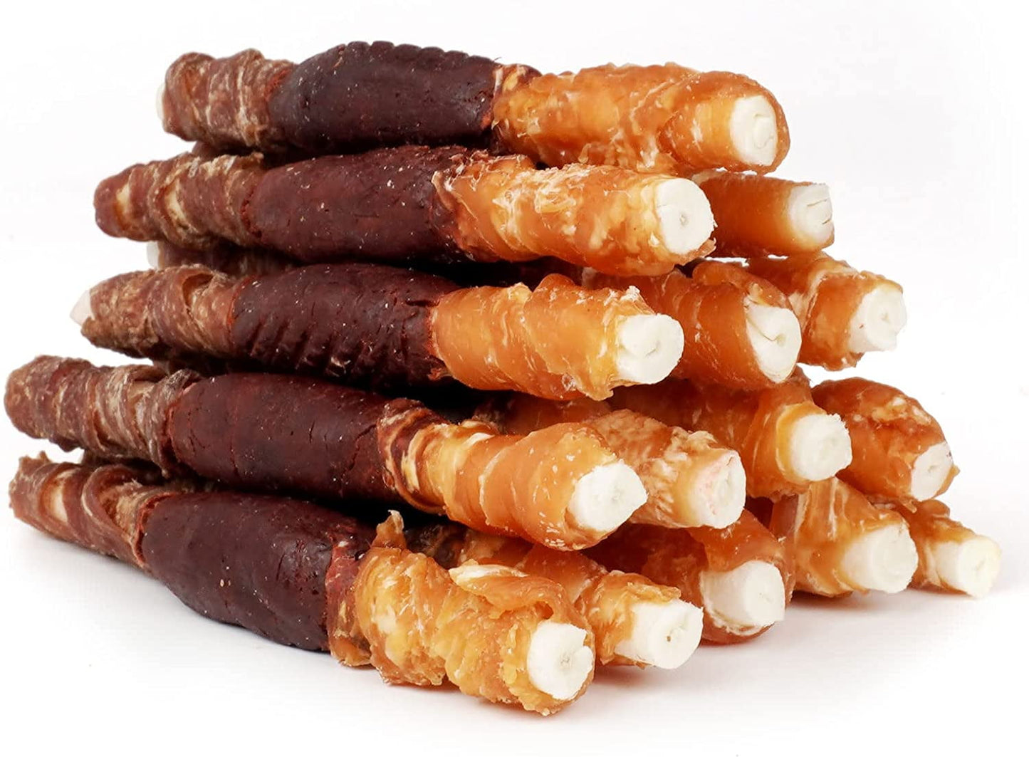Good 'n' Fun Triple Flavor Blast with Chicken, Duck and Liver Rawhide Dog Treats