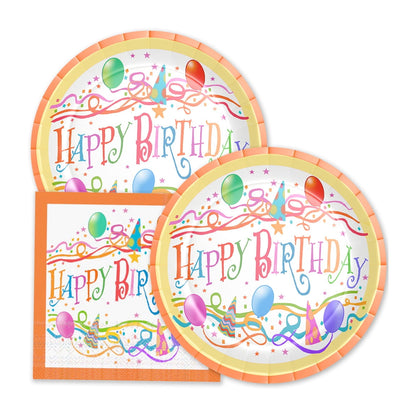 SENSATIONS Premium Paper Lunch Plates - Birthday Bliss, 20 count