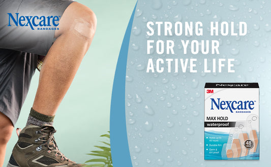 NEXCARE MAX WATRPRF BANDAGE KNEE&ELBOW