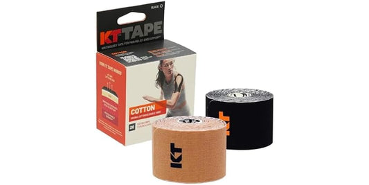 KT TAPE DL 20CT COTTON BLACK 8PC C/S