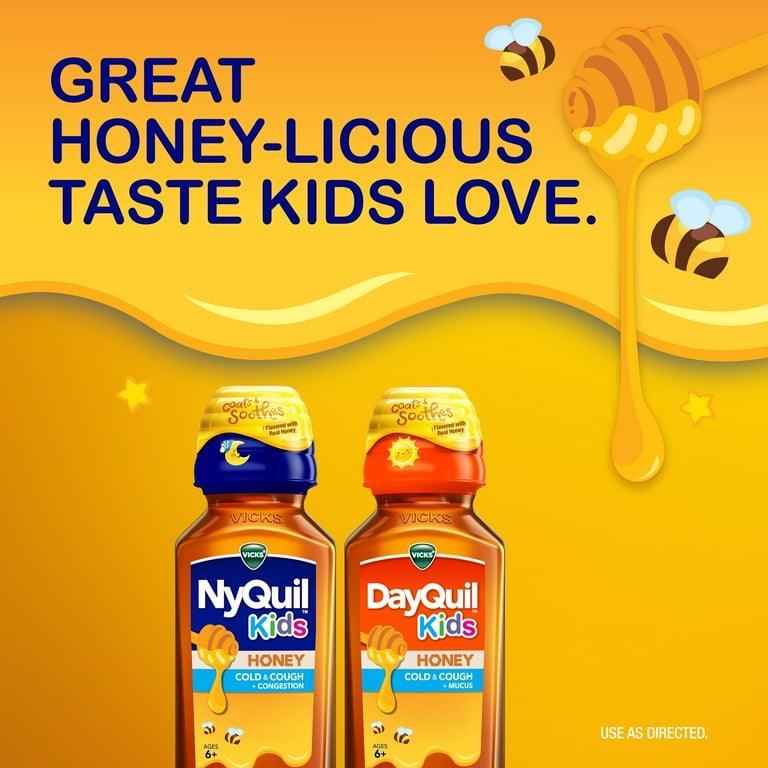 VICKS NYQUIL KIDS LQ 236ML HONEY