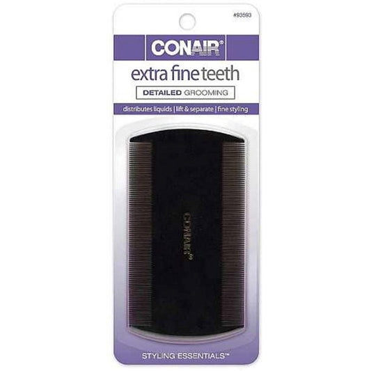 CONAIR Styling Essentials Groom & Detail Extra Fine Tooth Comb