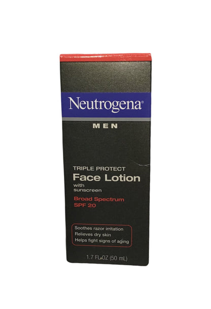 NEUTROGENA MEN LOTION TRIPLE SPF20 1.7OZ