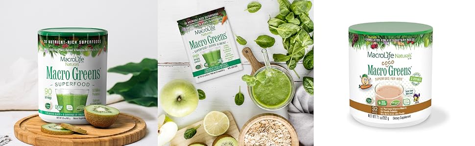 MACROLIFE NATURALS MACRO GREEN PKT BOX