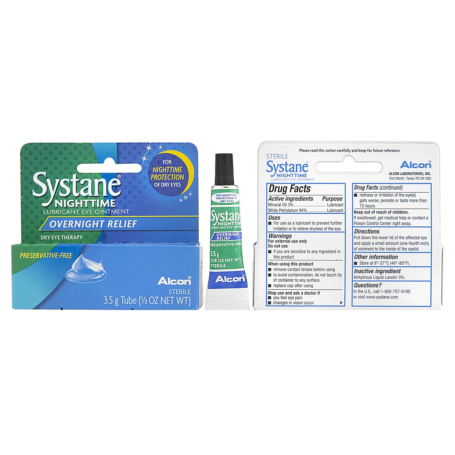 SYSTANE NIGHTTIME OINTMENT 3.5GM