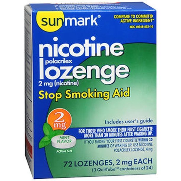 NICOTINE POLACRILEX LZ 2MG 72 MNT