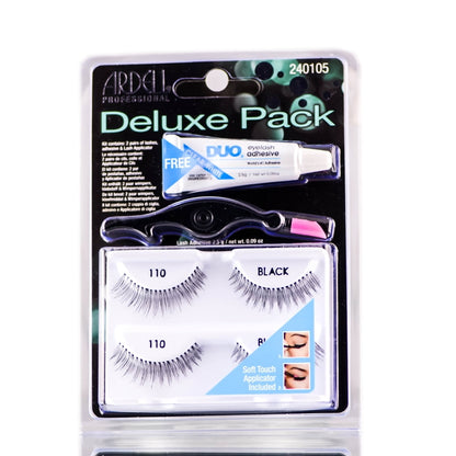 Ardell Fashion Lashes Deluxe Pack with Duo Adhesive - 110 Black