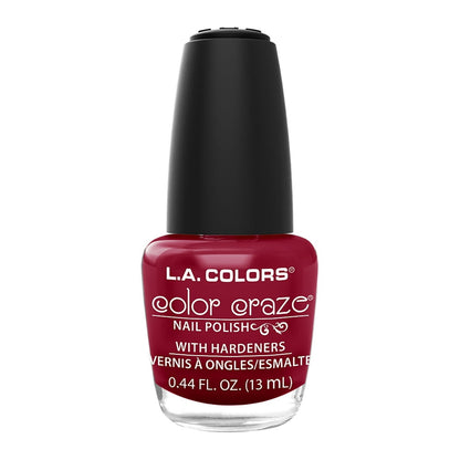 L.A. Colors Color Craze Nail Polish - Hot Blooded, 0.44 fl oz