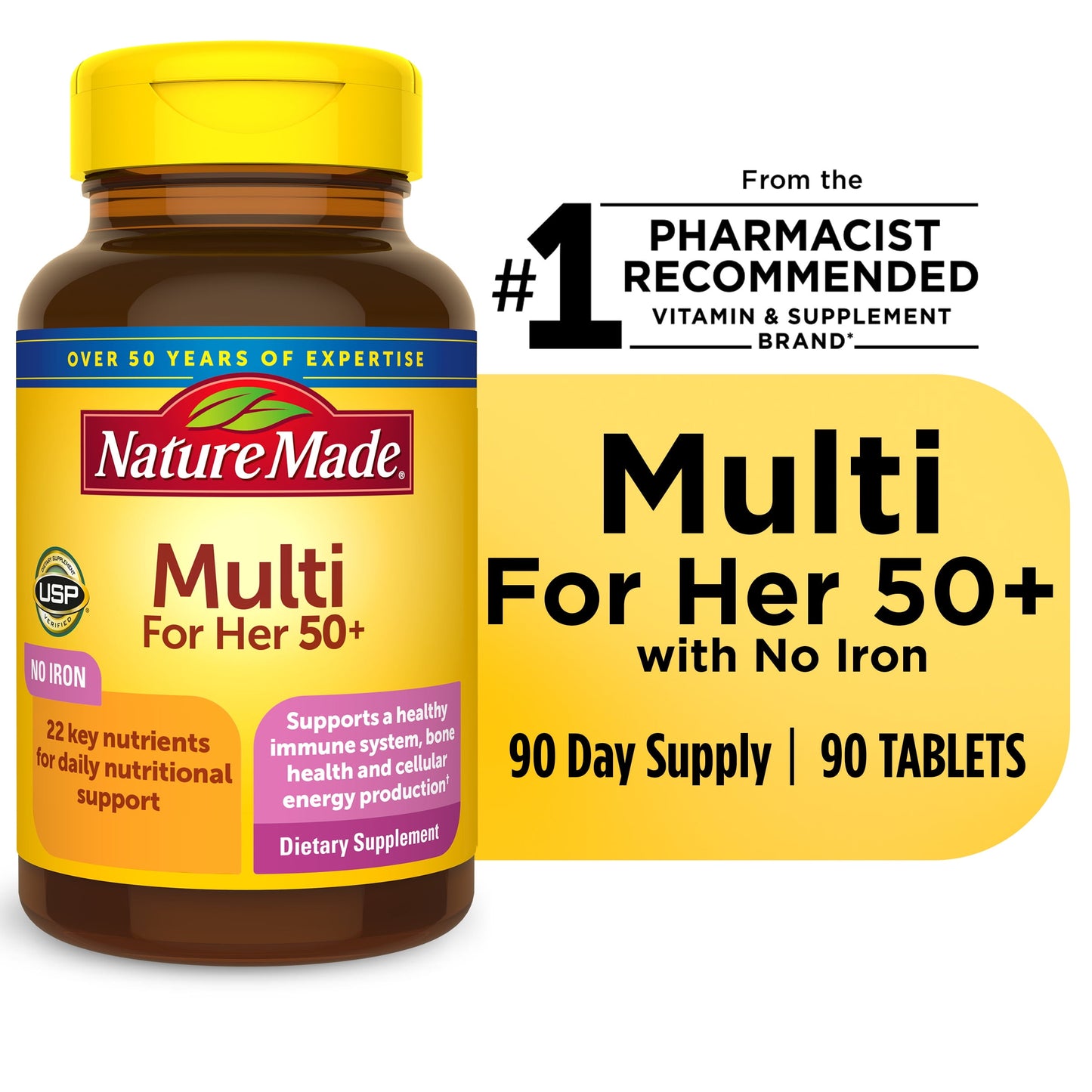 MULTIVIT WOMEN 50+ TAB 90CT NAT MADE