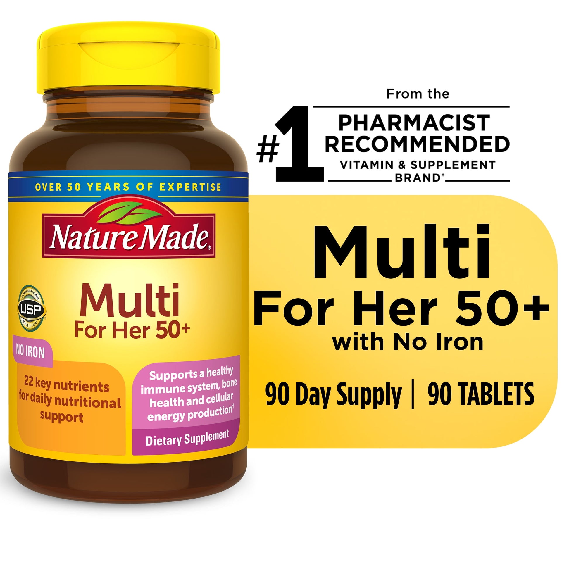 MULTIVIT WOMEN 50+ TAB 90CT NAT MADE
