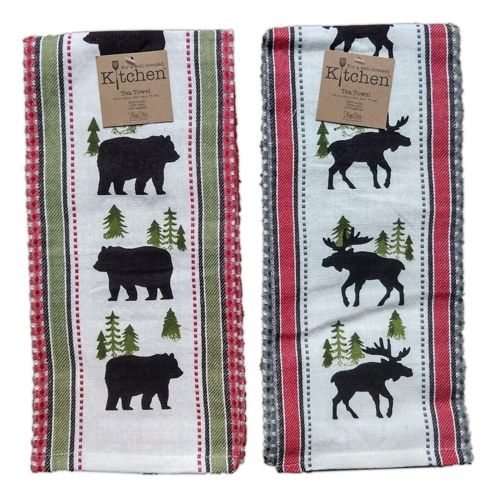 Kaydee Designs Graphite 3 Pc Tea Towel Set